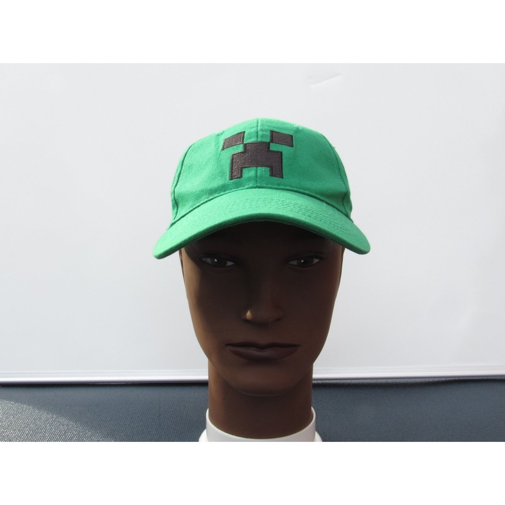 Jinx Hat Minecraft Creeper Snapback Men's Adjustable Green Gamer Headwear